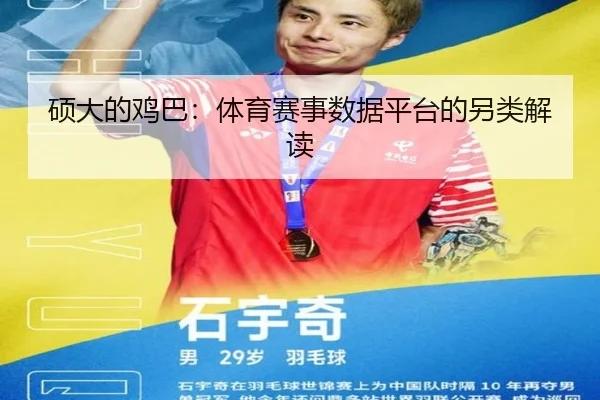硕大的鸡巴：体育赛事数据平台的另类解读